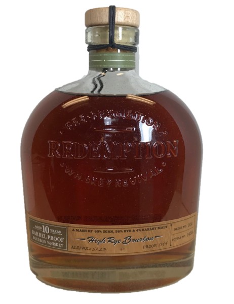 Redemption High Rye Bourbon 10 Year 114 4 Proof Batch 002 Mid Valley Wine Liquor