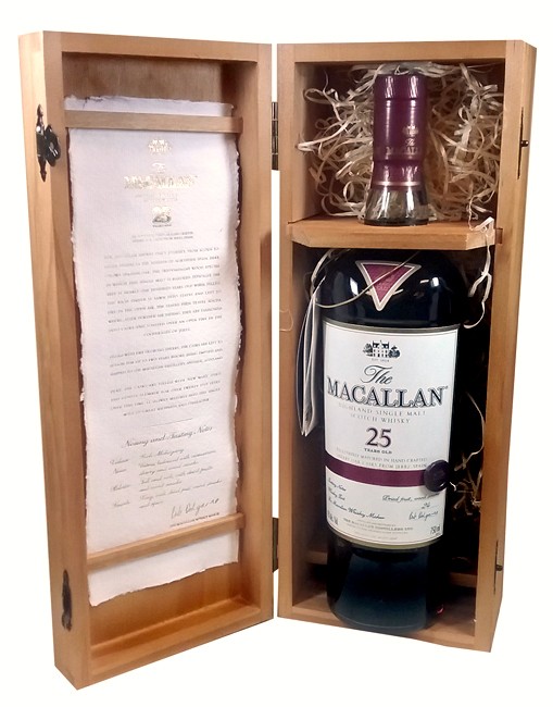 Macallan 25 Year Highland Sherry Oak Mid Valley Wine Liquor